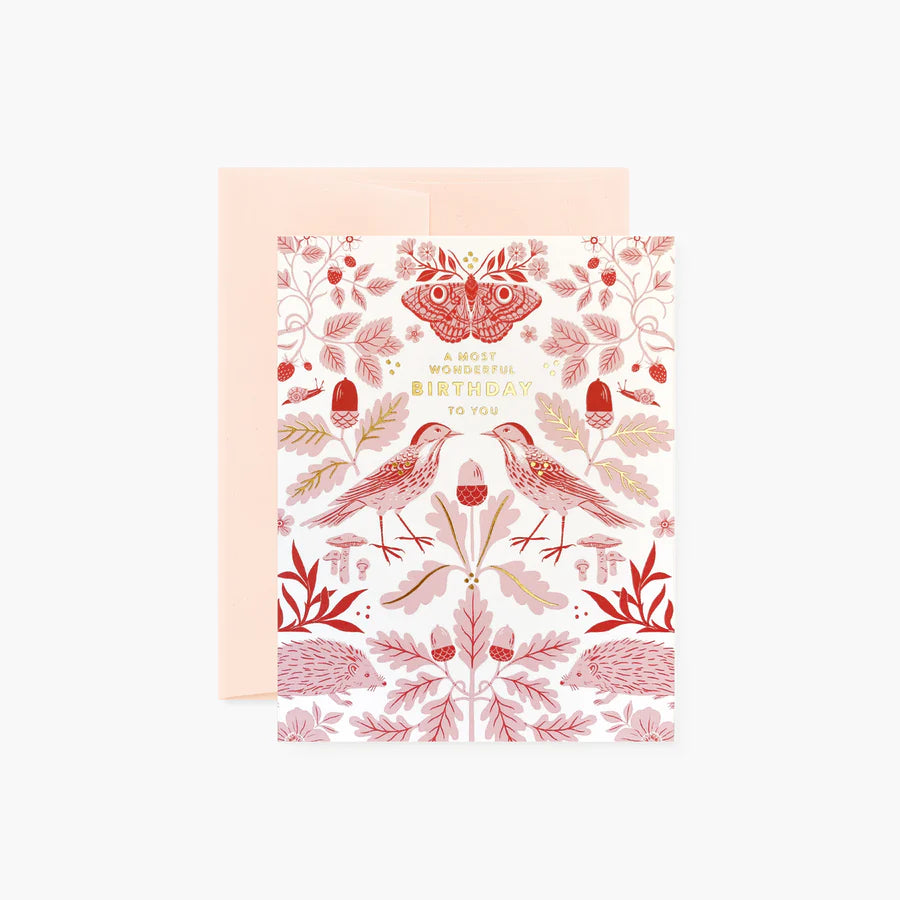 FLORA & FAUNA BIRTHDAY CARD