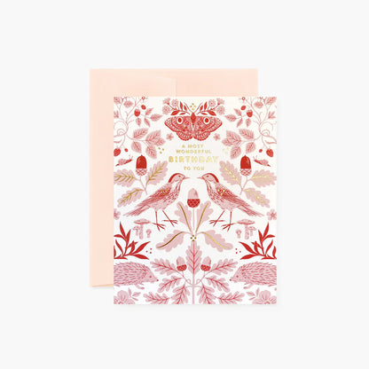 FLORA & FAUNA BIRTHDAY CARD