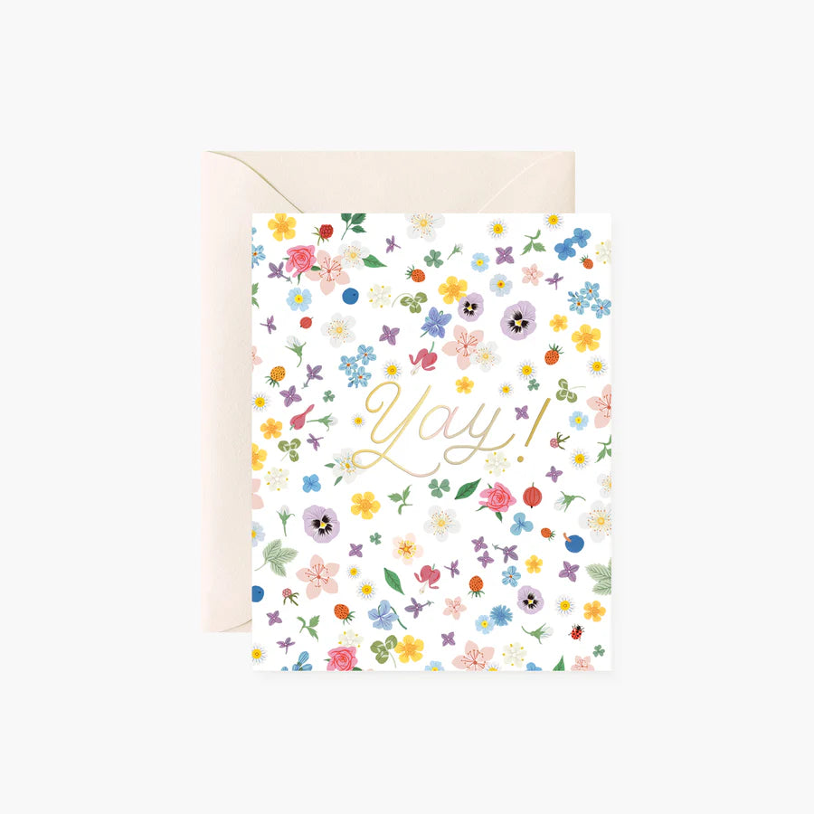 YAY Floral Confetti| greeting card