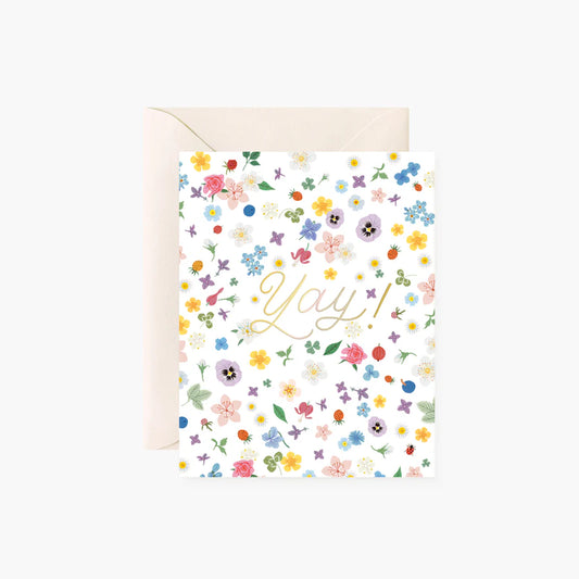 YAY Floral Confetti| greeting card