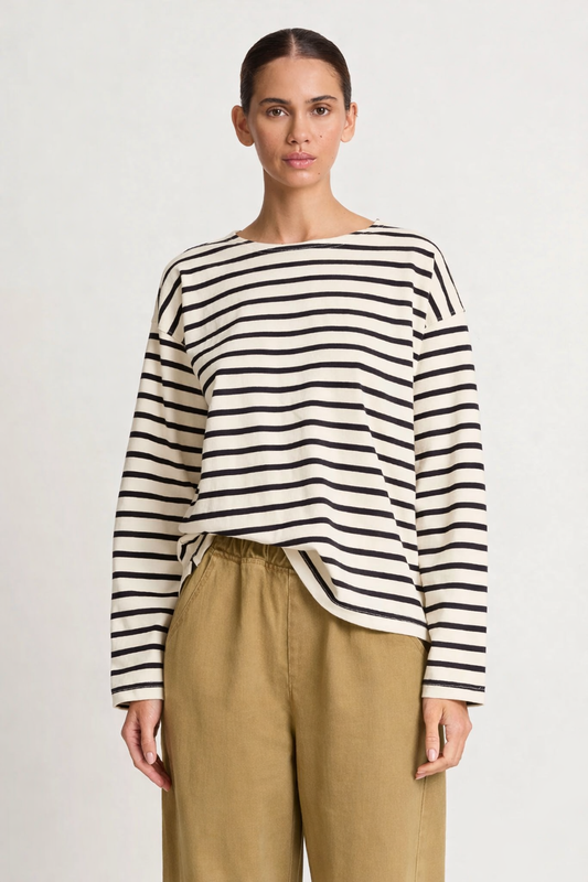 Sailor Top: NAVY STRIPE