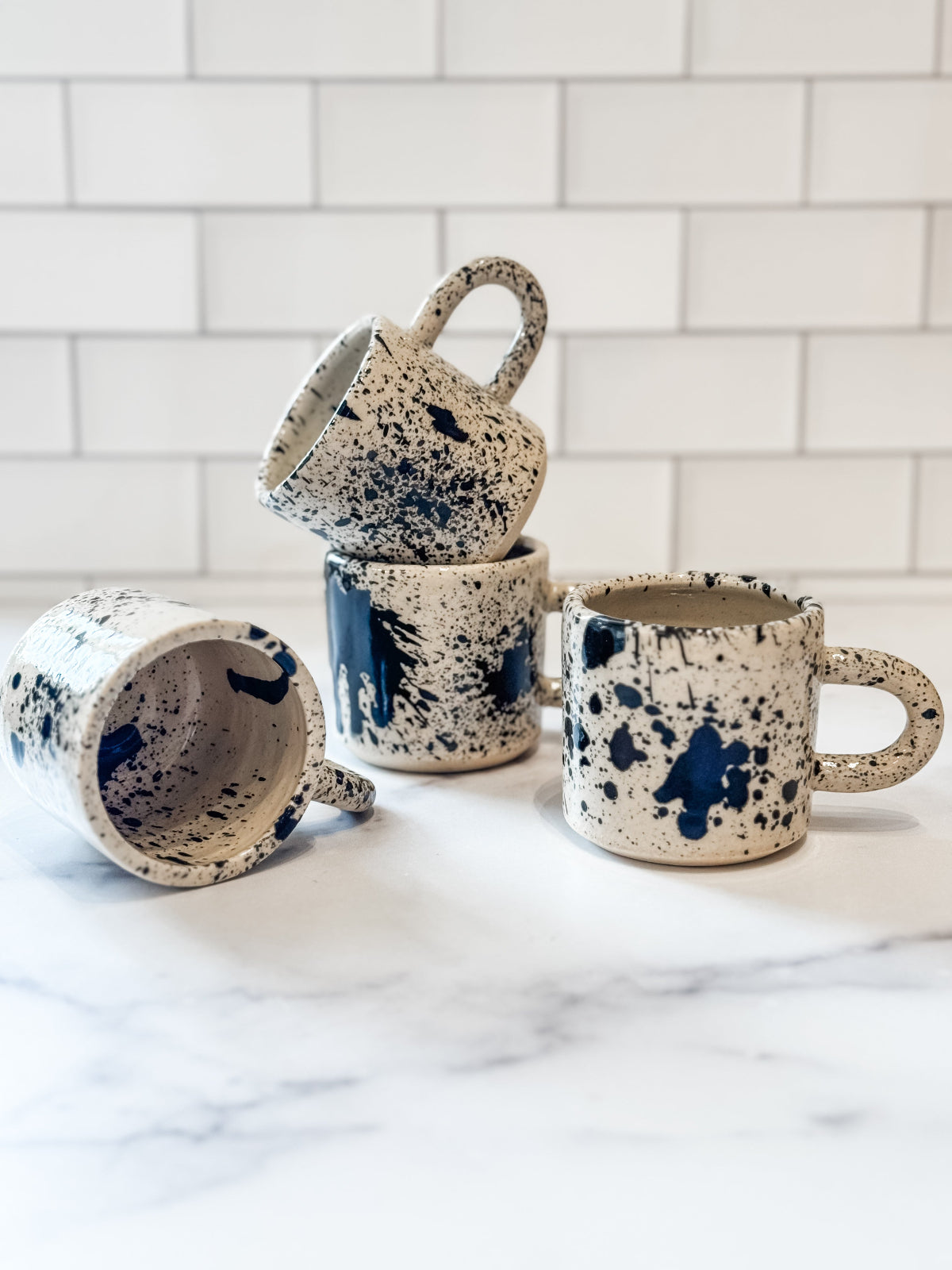 Handmade Espresso Mugs 4oz from Garden Club Ceramics, Made in Portland, OR