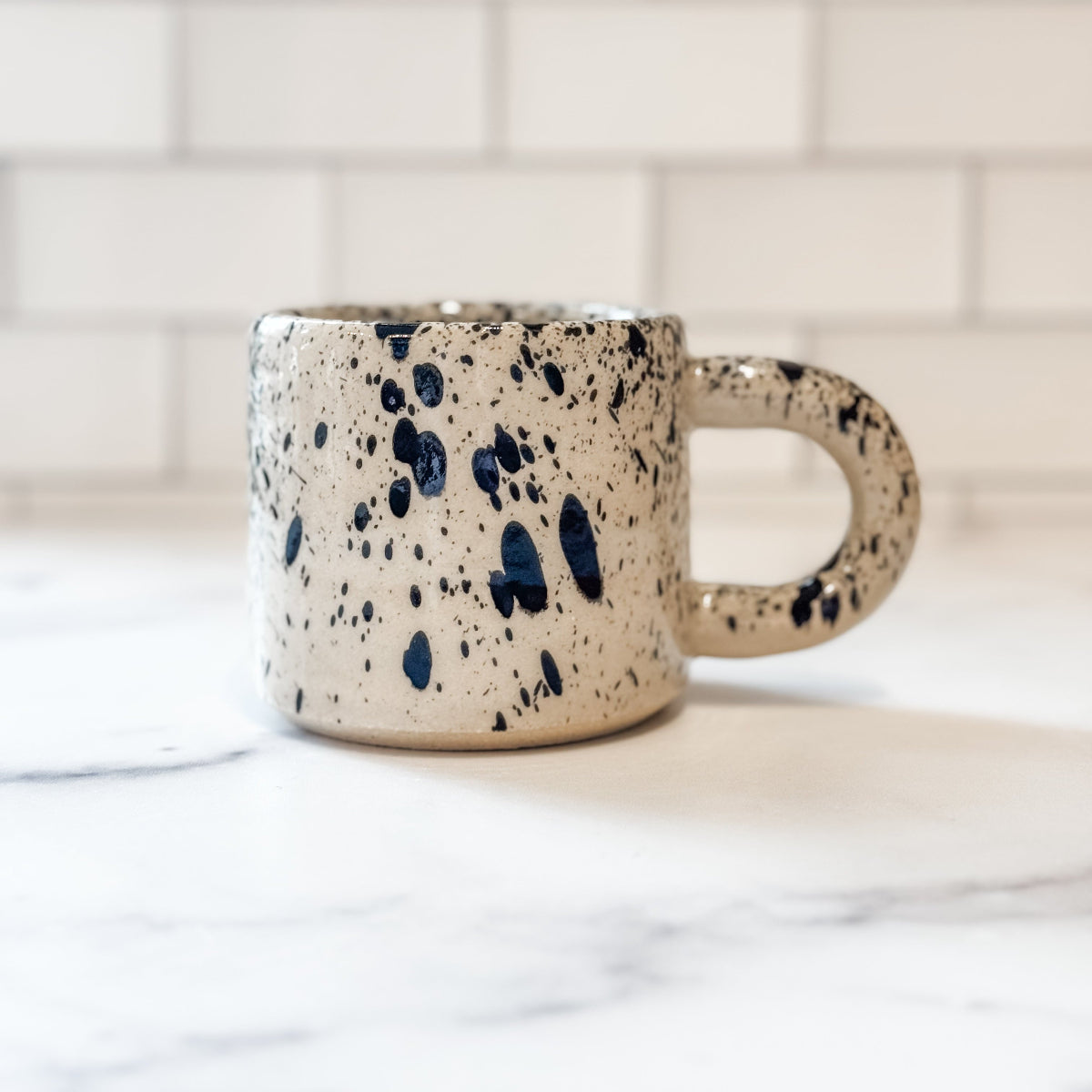 handmade speckled ceramic espresso mug made in portland, or by garden club ceramics