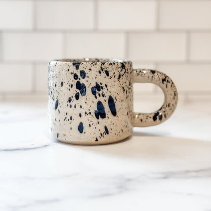 handmade speckled ceramic espresso mug made in portland, or by garden club ceramics