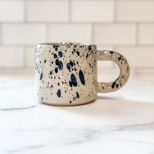 handmade speckled ceramic espresso mug made in portland, or by garden club ceramics