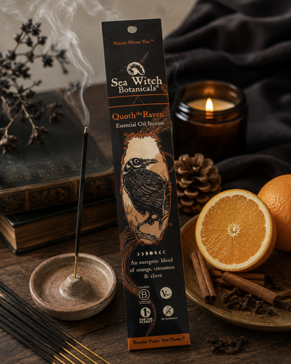 Raven Natural Incense | Orange, Cinnamon & Clove