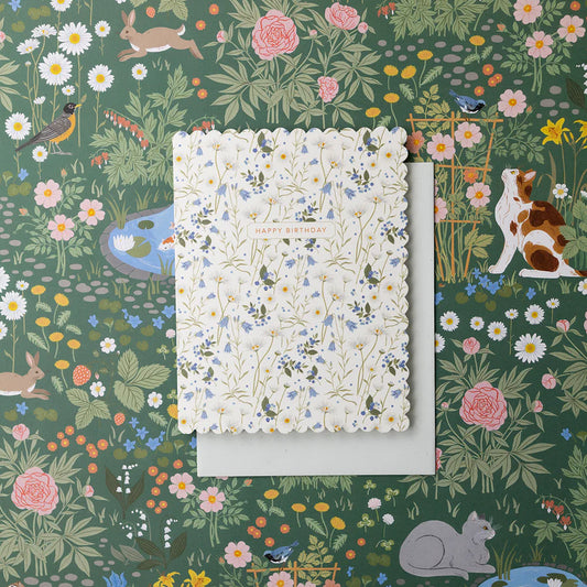 Floral Plains Birthday | Greeting Card