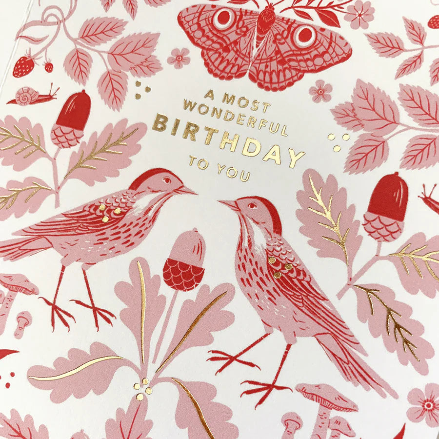 FLORA & FAUNA BIRTHDAY CARD