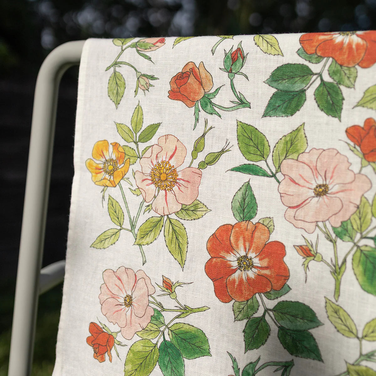 WILD ROSES| 100% LINEN TEA TOWEL