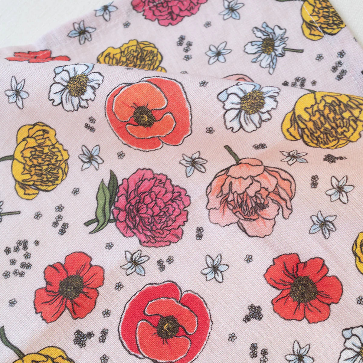 GARDEN FLORA | LINEN TABLE NAPKINS, SET OF 2