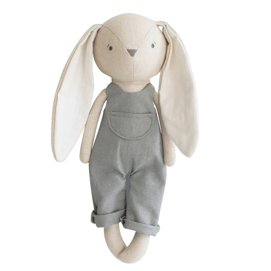 Oliver Bunny - Grey Linen Overalls