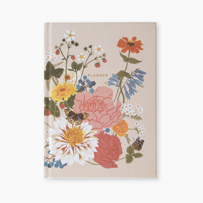 GARDEN FLORA | LINEN-BOUND UNDATED WEEKLY PLANNER