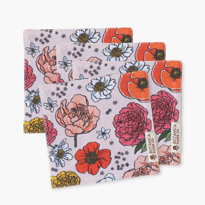 GARDEN FLORA | LINEN COASTERS, SET OF 4