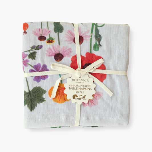 BOTANIST | LINEN TABLE NAPKINS, SET OF 2