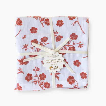 BUTTERCUP | LINEN TABLE NAPKINS, SET OF 2