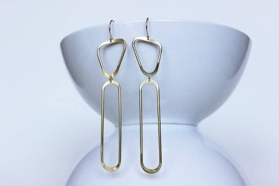 Phora Earrings: Sterling Silver / Brass