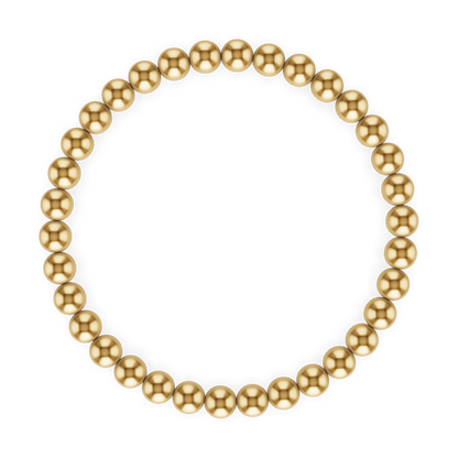 5MM Gold Ball Bracelet: Goldfill / 7.5"