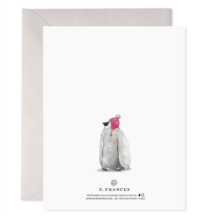 Cozy Penguins Holiday Christmas Card Set