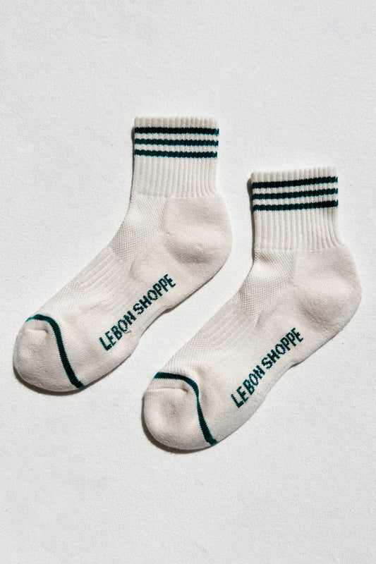 Girlfriend Socks: Egret