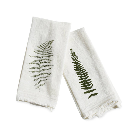 Wood Fern + Resurrection Fern Napkin / Single