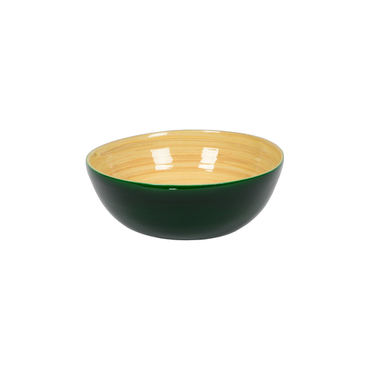 Bamboo Salad Bowl: Dark Green