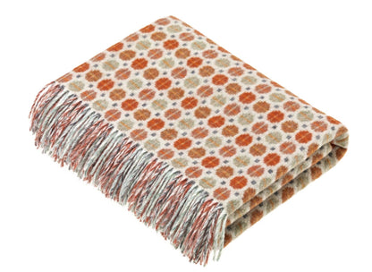 Gold Merino Lambswool Throw Made in England