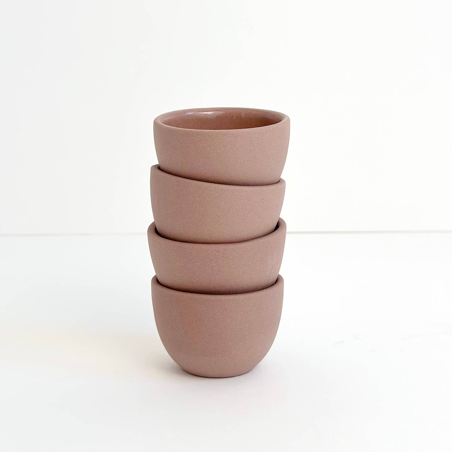 The Stacking Thimble Cup Handmade Ceramic : Dune