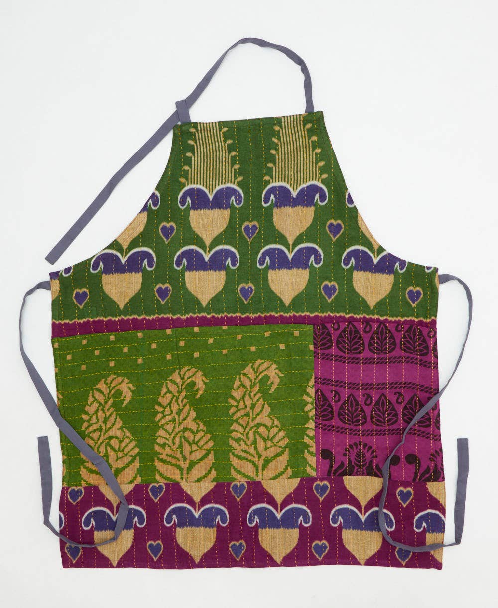 Kantha Bib Apron - No. 250627
