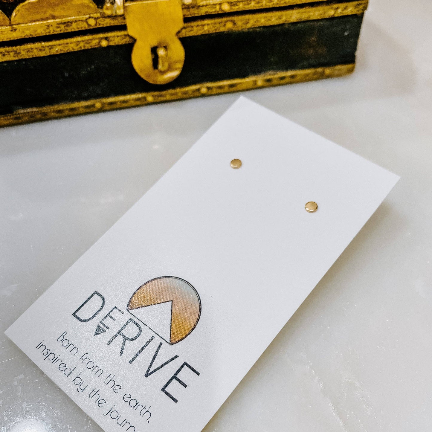 Tiny Dot Stud Earrings  14k gold filled