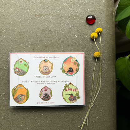 Floral Flight Crew - Small Card Pack