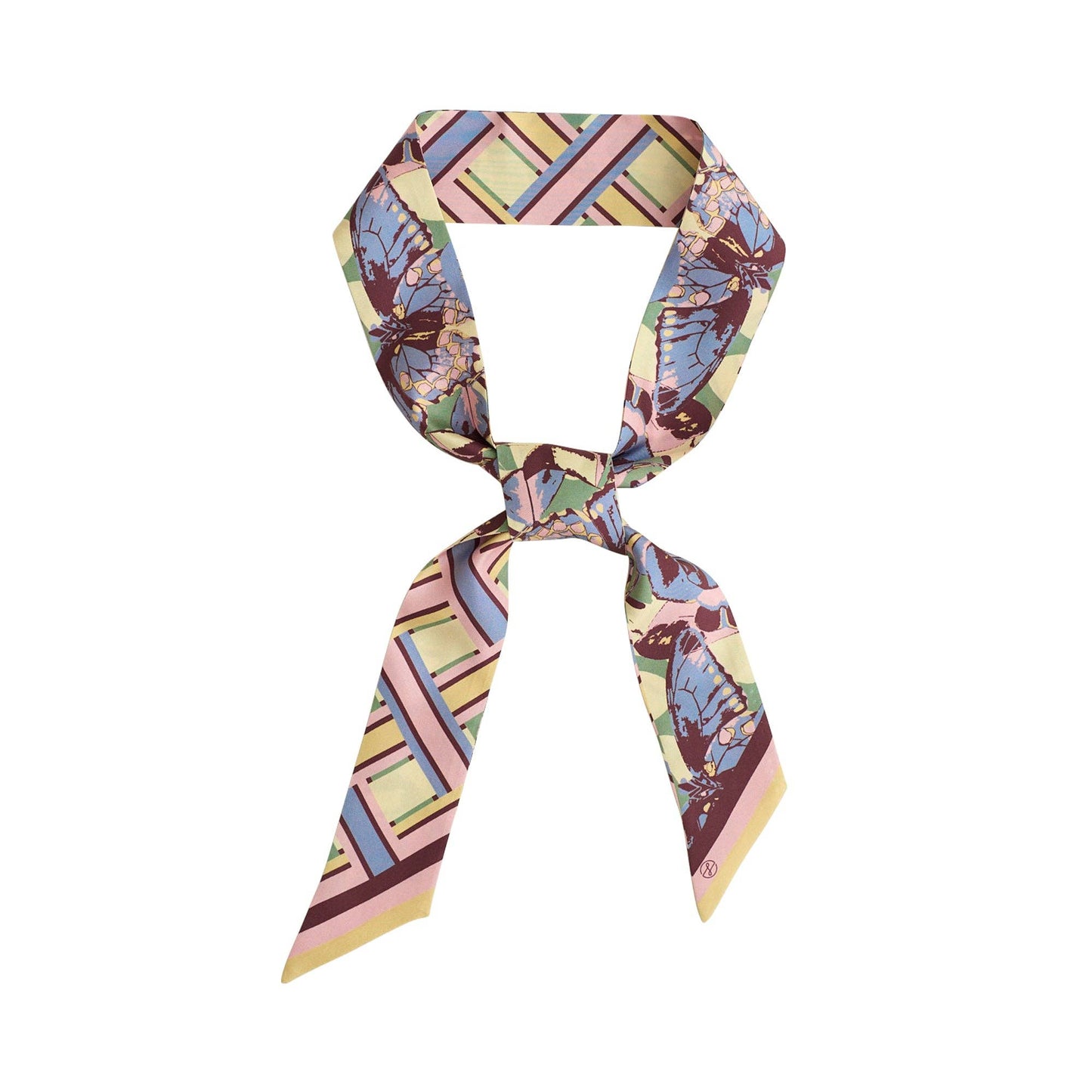 Silk Twilly Scarf: Pastel