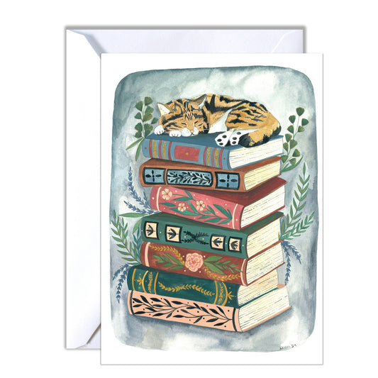 Cozy Cat Nap Greeting Card