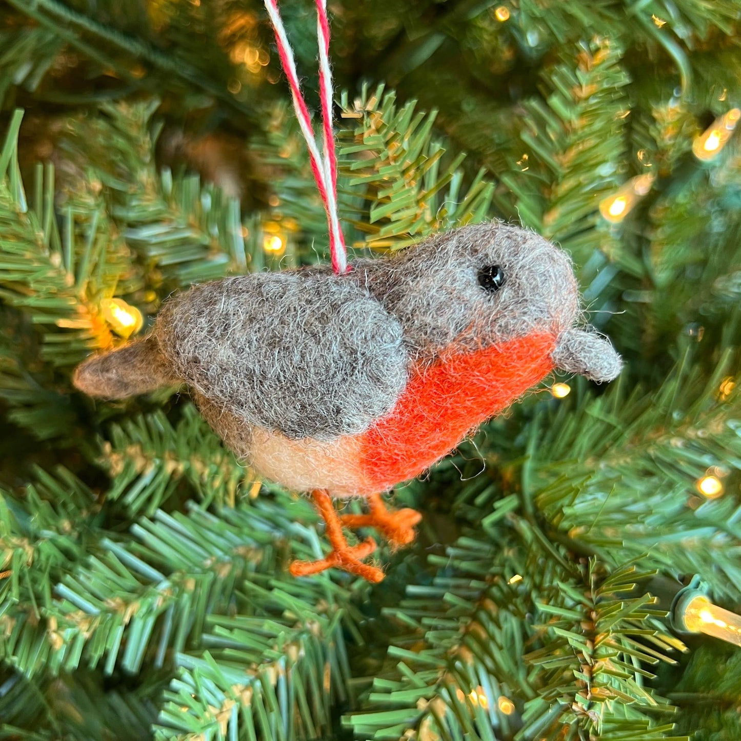 Ornaments 4 Orphans - Bird Tufted Wool Christmas Ornament