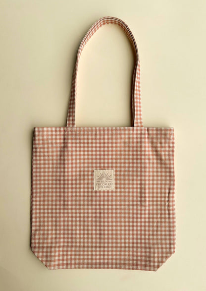 Chai Gingham Tote Bag