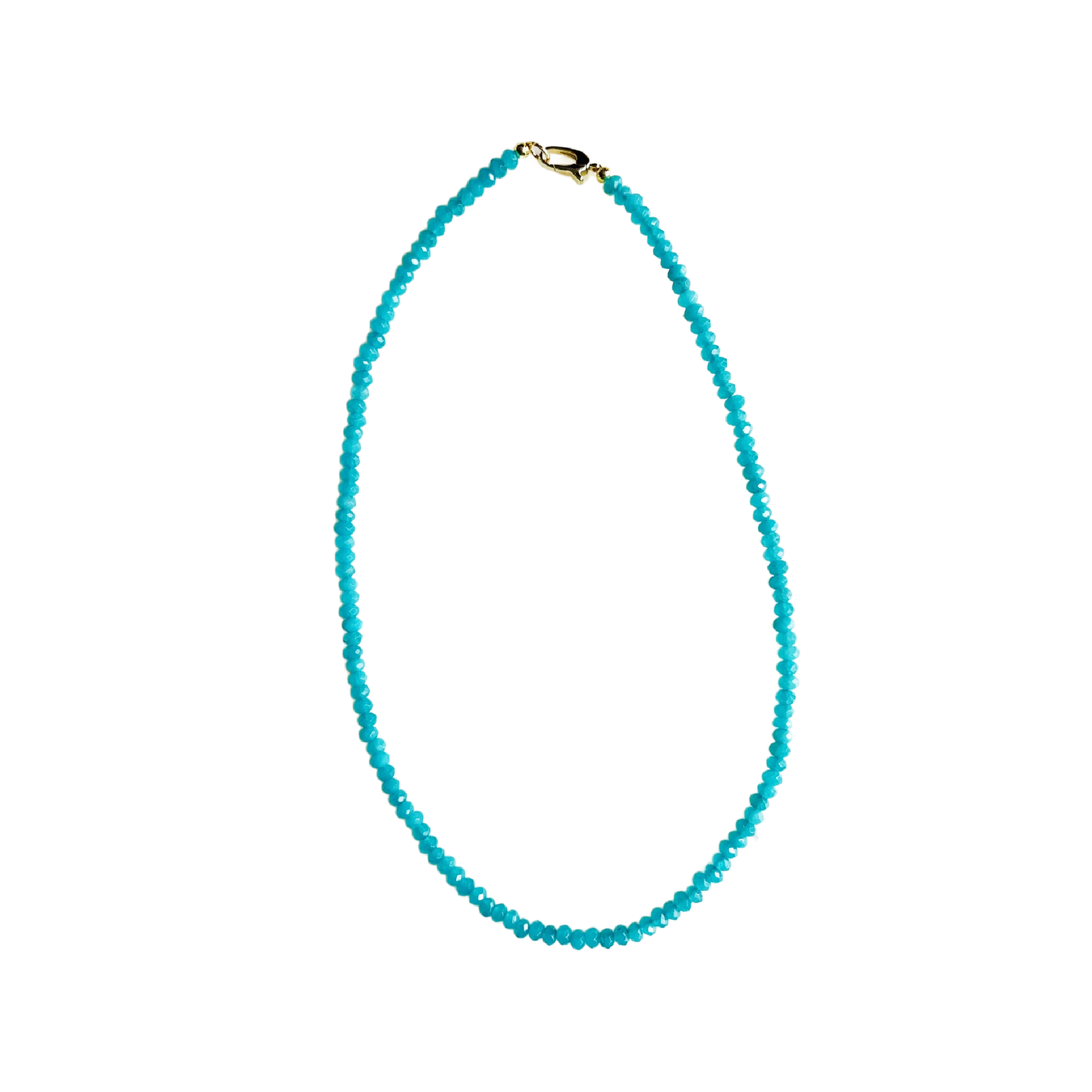 Market and King - Dainty Candy Gemstone Necklace: Turquoise