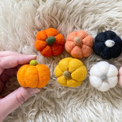 Felt Pumpkins