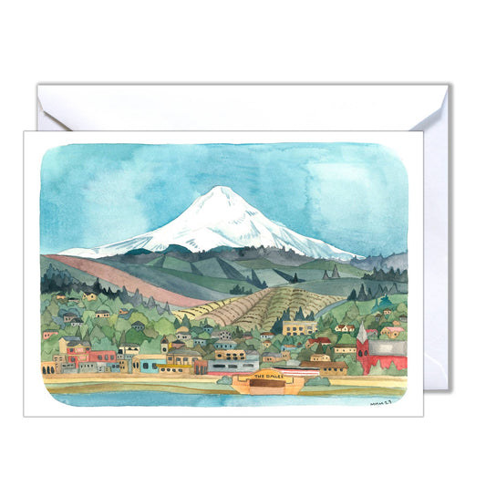 The Dalles Blank Greeting Card