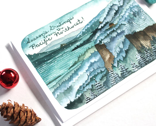 michele maule - Holiday Card - Season's Greetings from the Pacific Northwest