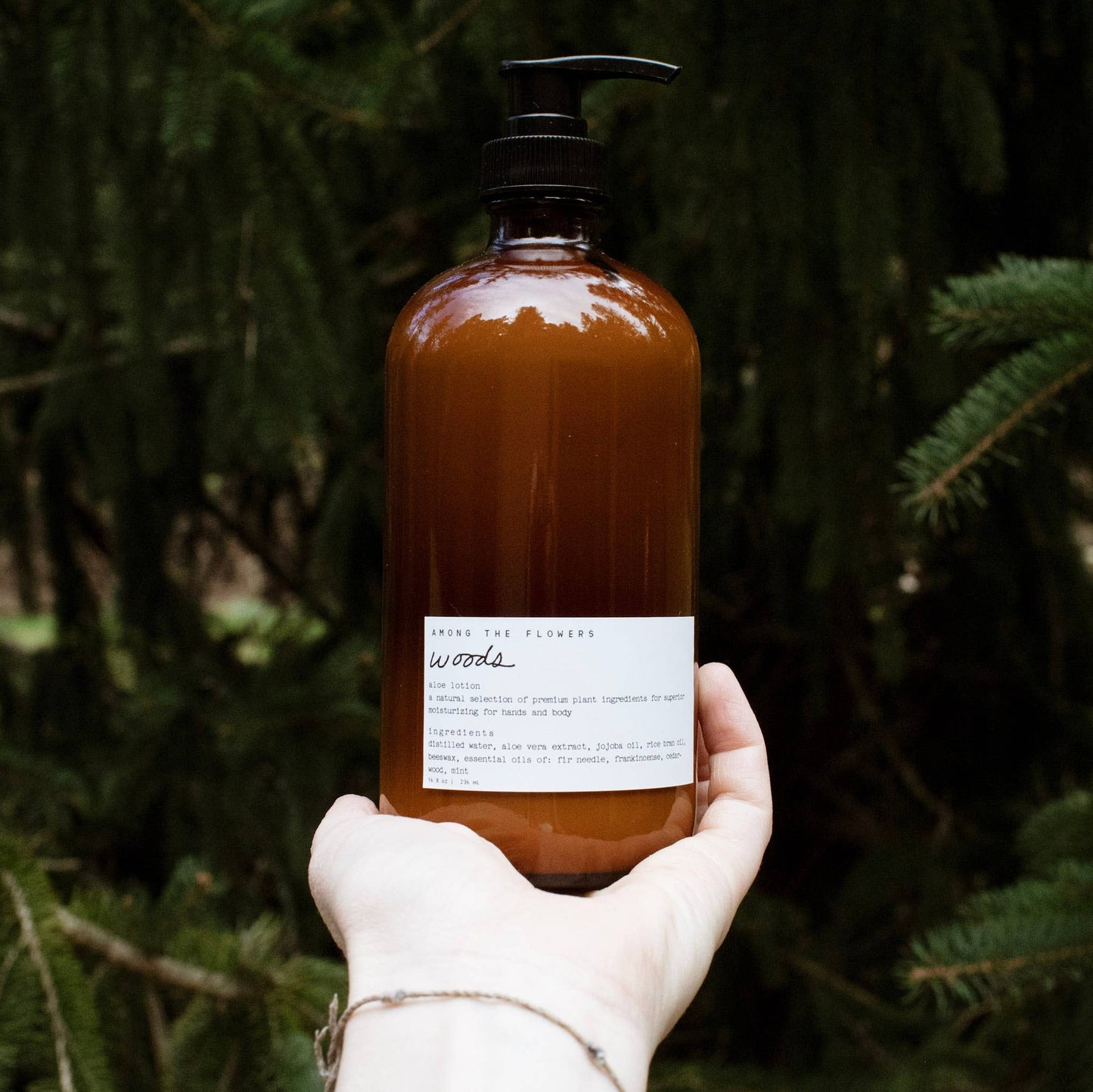 Botanical Aloe Lotion: Woods / 8 oz