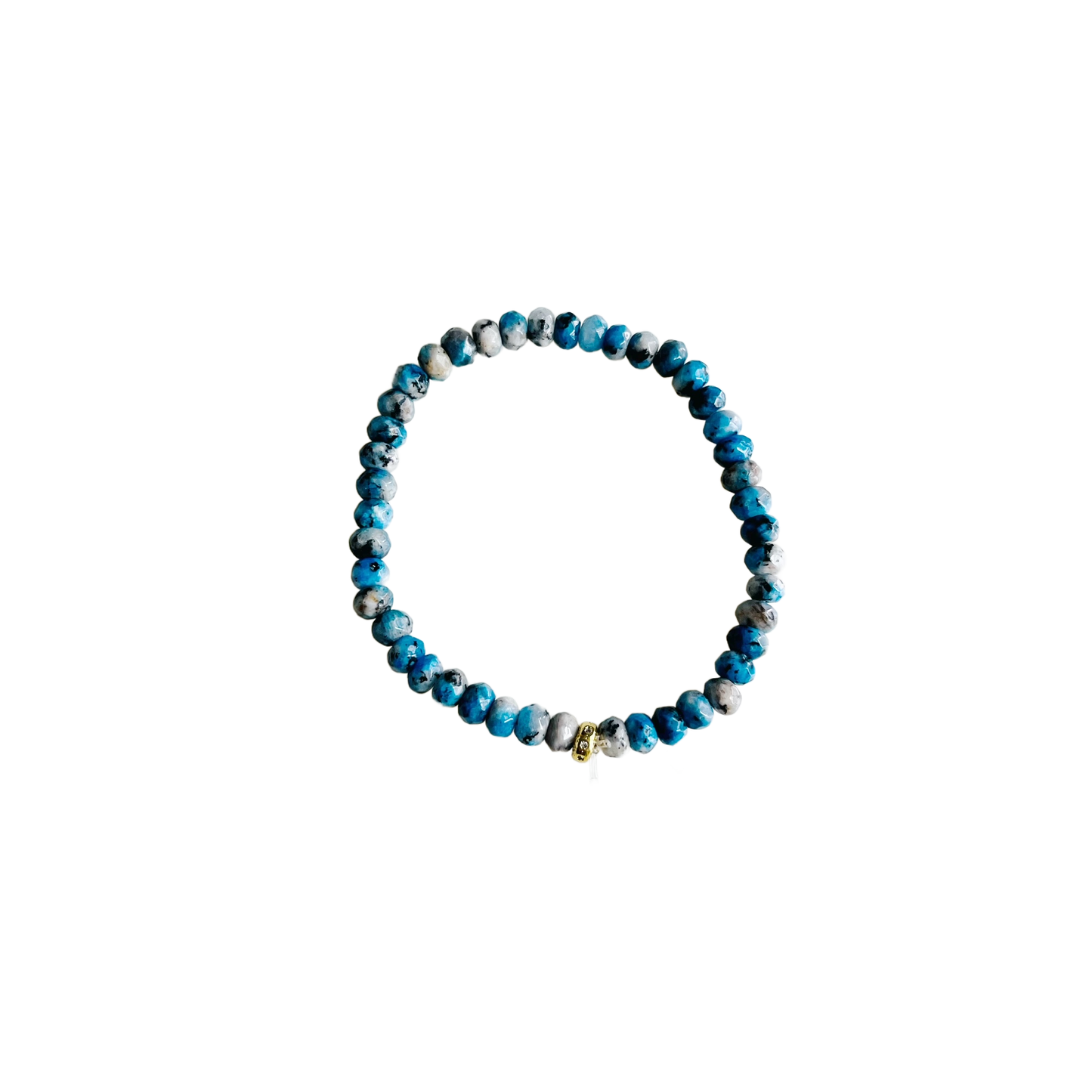 Candy Stretch Bracelet Blue Granite