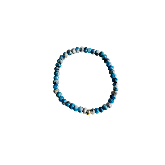 Candy Stretch Bracelet Blue Granite