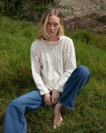 Honest Cotton - Charlie Cable Knit: Cream