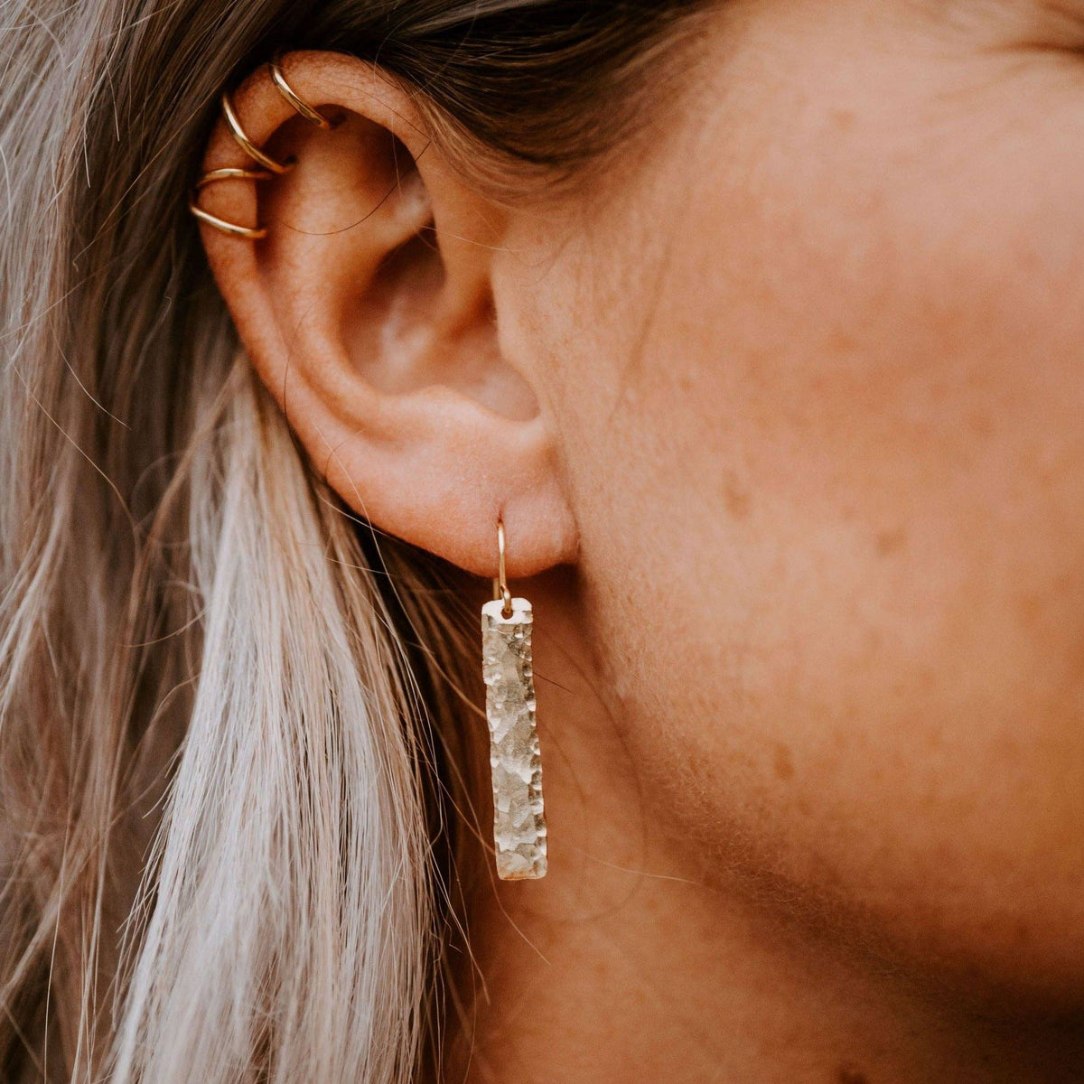 Untraveled Path Earrings: 14k Gold Fill