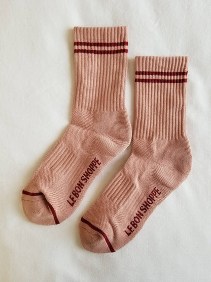 Le Bon Shoppe - Boyfriend Socks: Maroon