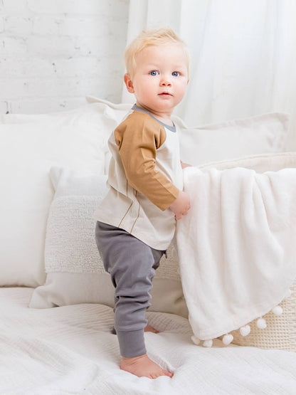 Organic Baby Cruz Joggers - Pewter