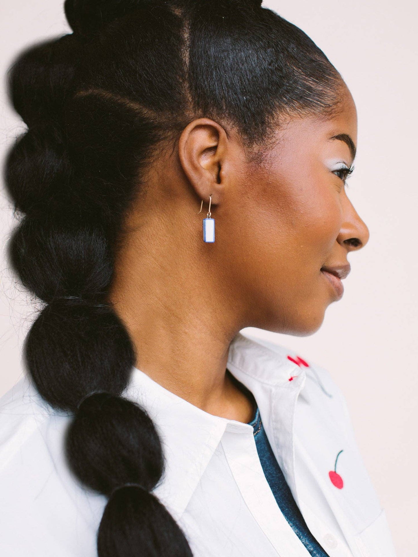 Mini Runway Earrings: Gold / Citrine & Sherbet Dipped