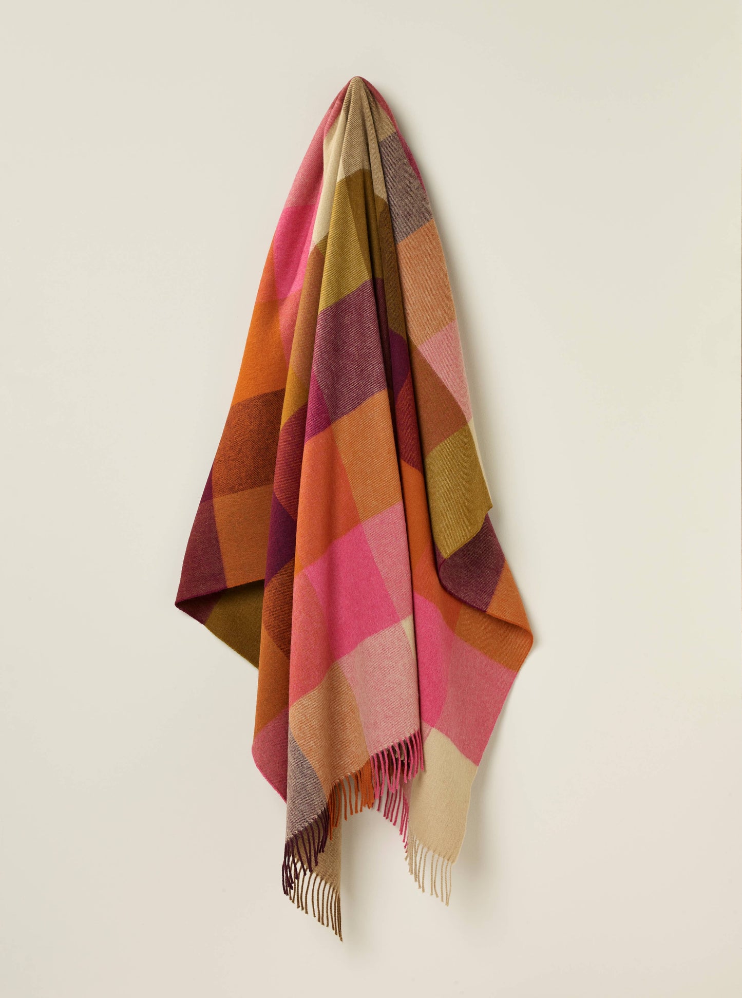 Burgundy Merino Lambswool - Made in UK: Burgundy