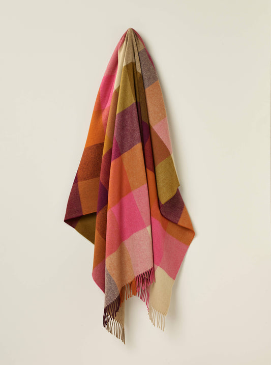 Burgundy Merino Lambswool - Made in UK: Burgundy