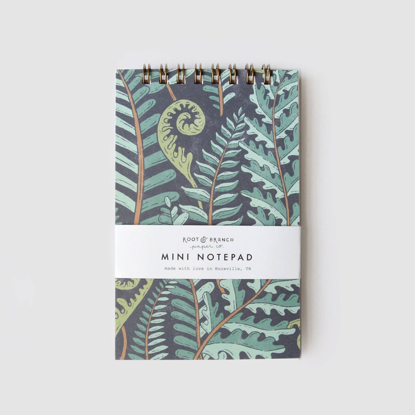 Root & Branch Paper Co. - Forest Fern Mini Spiral Notepad
