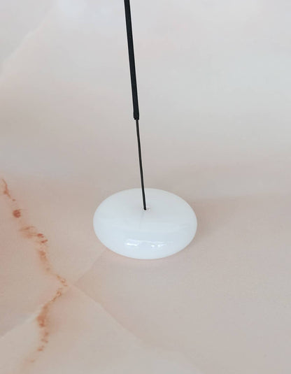 Glass Bubble Incense Holder : Martini Olive Translucent